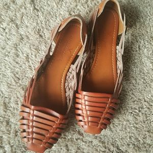 Tan leather sandals